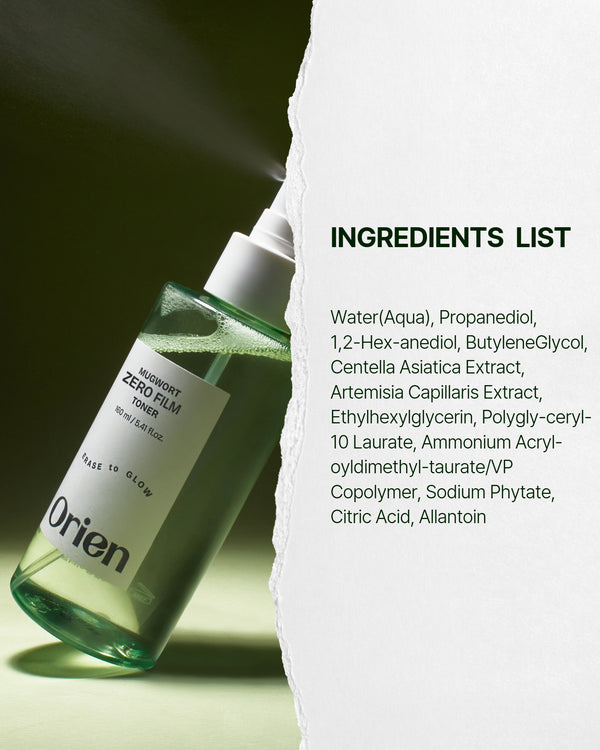 Orien Mugwort Zero Film Toner 160ml