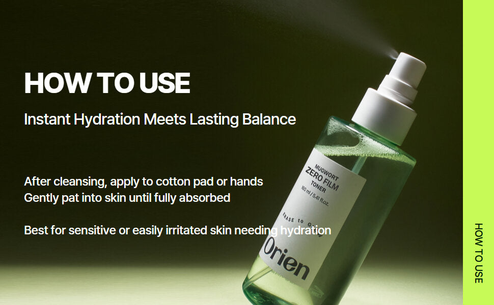Orien Mugwort Zero Film Toner 160ml detail 4